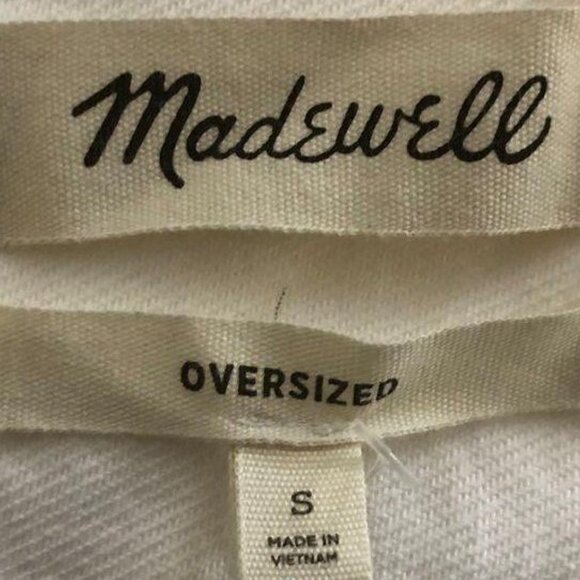 Madewell Light Weight White Jean Jacket (s) - Womans NWT - Picture 3 of 4